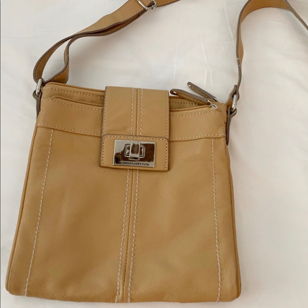 Tignanello tan Leather Crossbody Purse - new